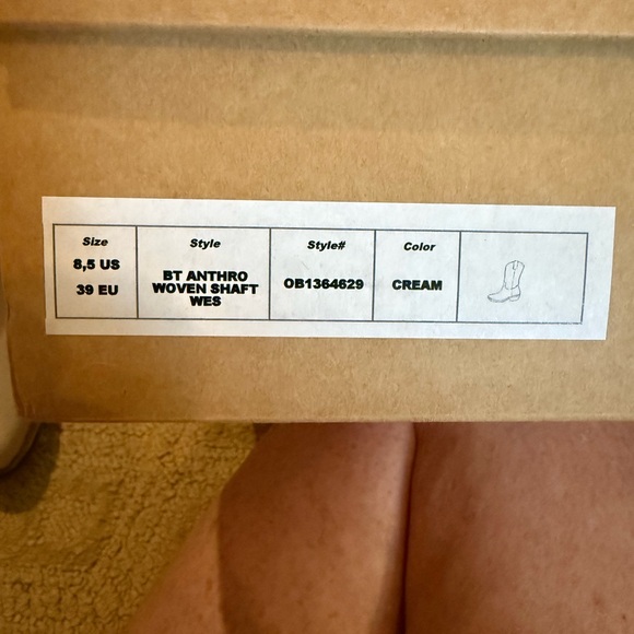 Beige suede Western Ankle Boots - Picture 8 of 9